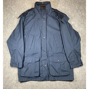 Vintage Eddie Bauer Jacket Womens Large Blue Plaid Wool Lined Hooded Parka 90s